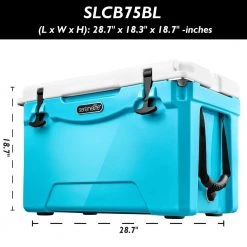 Serenelife Sports & Outdoors Portable Cooler Box SLCB75BL
