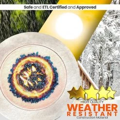 Serenelife Propane Gas Fire Pit SLFPBAL Tools & Garden