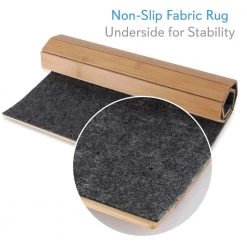 SereneLife Bamboo Floor Rug Bath Mat SLFBMT20