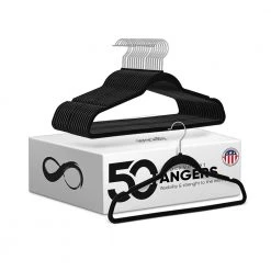 Serenelife Home & Lighting Non-Slip Velvet Clothes Hangers SLHVEL50