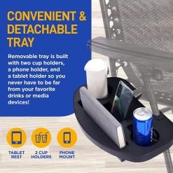 Serenelife Rattan Zero Gravity Lawn Chair SL1ZRC65 13 Serenelife Rattan Zero Gravity Lawn Chair SL1ZRC65