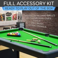 Serenelife Portable Pool Table SLPLTB76 Sports & Outdoors