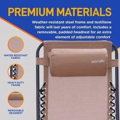 Serenelife Camping & Outdoor Adjustable Zero Gravity Chair Set