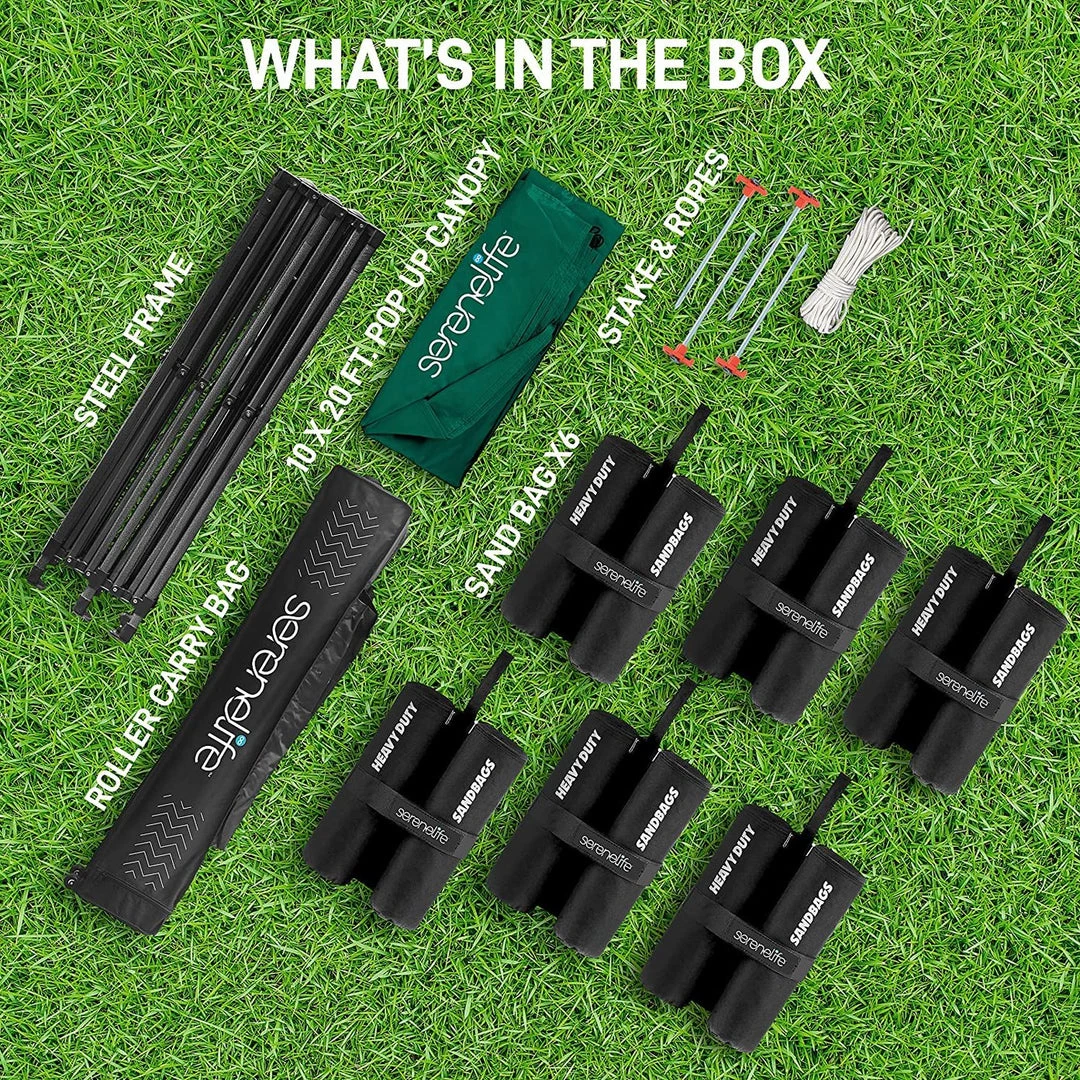 Serenelife Sports & Outdoors Tent Commercial Instant Shelter 18 Serenelife Sports & Outdoors Tent Commercial Instant Shelter