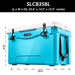 Serenelife Portable Cooler Box SLCB35BL Sports & Outdoors