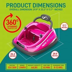 Serenelife 360° Spinning Kids Bumper Car SLBUPC54 Toys & Drones