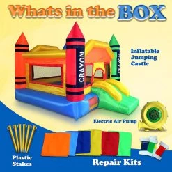 Serenelife Sports & Outdoors Inflatable Bounce House Castle SLIB930