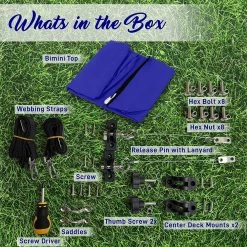 Serenelife Waterproof Boat Bimini Top Cover