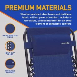 Serenelife Camping & Outdoor Adjustable Zero Gravity Chair Set