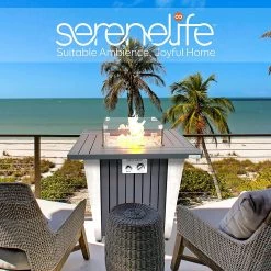 Serenelife Propane Gas Fire Pit SLFPX69