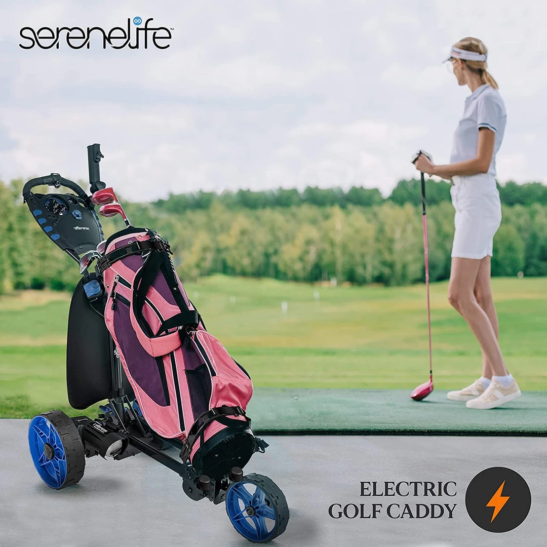 Serenelife Sports & Outdoors 3-Wheel Golf Electric Trolley SLGZELEC 6 Serenelife Sports & Outdoors 3-Wheel Golf Electric Trolley SLGZELEC