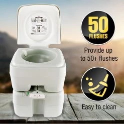 SereneLife Sports & Outdoors Portable Toilet System SLCATL320