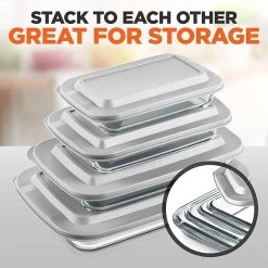 Serenelife Home & Lighting High Borosilicate Glass Bakeware Set 32 Serenelife Home & Lighting High Borosilicate Glass Bakeware Set