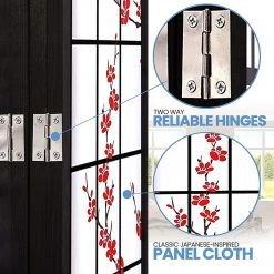 Serenelife Home & Lighting 4-Panel Room Divider SLRDFL7
