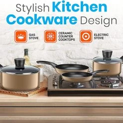 Serenelife Home & Lighting Home Kitchen Cookware 6-Piece Set