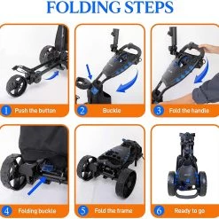 Serenelife Sports & Outdoors 3-Wheel Golf Electric Trolley SLGZELEC 13 Serenelife Sports & Outdoors 3-Wheel Golf Electric Trolley SLGZELEC