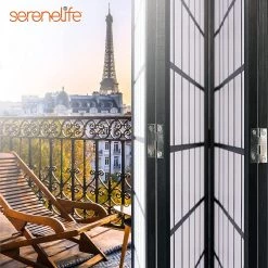 Serenelife 4-Panel Room Divider SLRDD4 Home & Lighting