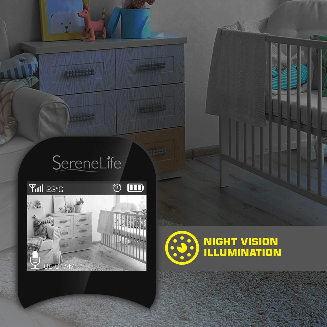 SereneLife Baby Video Monitor System SLBCAM11 3 SereneLife Baby Video Monitor System SLBCAM11