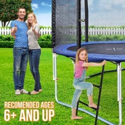 SereneLife Sports & Outdoors Outdoor Trampoline Safety Ladder SLTRA12LDR