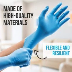 Serenelife Soft Industrial Gloves 100-Pieces Health & Beauty