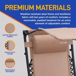 Serenelife Adjustable Zero Gravity Chair Set