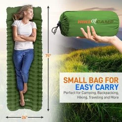 SereneLife Ultralight Sleeping Pad With Carrying Bag Sports & Outdoors