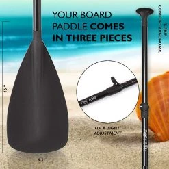 SereneLife Sports & Outdoors SLSUPB08 Free-Flow SUP Inflatable Paddle Board