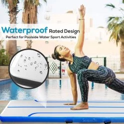 SereneLife Inflatable Air Tumbling Mat 13 Ft SLGM4BL Sports & Outdoors