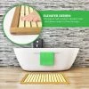SereneLife Home & Lighting Natural Bamboo Shower Mat SLFBMT10