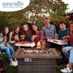 Serenelife Propane Gas Fire Pit SLFPTIL49