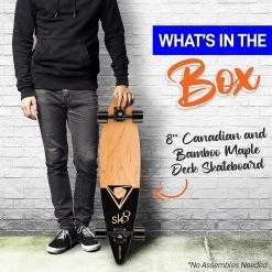 Serenelife Canadian Maple Deck Skateboard