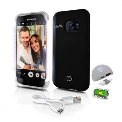 SereneLife Lite-Me' Selfie Case For Galaxy S7 SL302S7BK