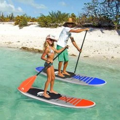 SereneLife Free-Flow SUP Inflatable Paddle Board Sports & Outdoors