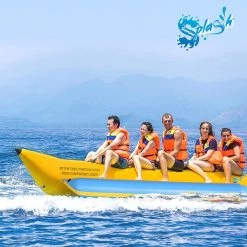 Serenelife Inflatable Banana Boat With Storage Bag 6 Person SLBBFL6 Sports & Outdoors
