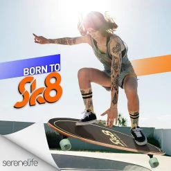 Serenelife Canadian Maple Deck Skateboard