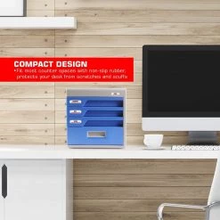 SereneLife Home & Lighting Locking Drawer Cabinet Desk Organizer SLFCAB20