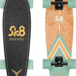 Serenelife Sports & Outdoors Canadian Maple Deck Skateboard 6" 18 Serenelife Sports & Outdoors Canadian Maple Deck Skateboard 6
