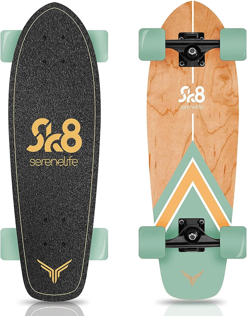 Serenelife Sports & Outdoors Canadian Maple Deck Skateboard 6" 3 Serenelife Sports & Outdoors Canadian Maple Deck Skateboard 6"
