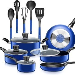 Serenelife Home & Lighting Home Kitchen Cookware 15-Piece Set
