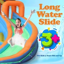 Serenelife Sports & Outdoors Inflatable Bounce Water Slide SLIS910