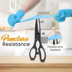 Serenelife Soft Industrial Gloves 100-Pieces Health & Beauty