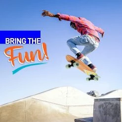 Serenelife Sports & Outdoors Canadian Maple Deck Skateboard 6" 20 Serenelife Sports & Outdoors Canadian Maple Deck Skateboard 6