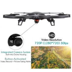 SereneLife Drone Quad-Copter With HD Camera+Video SLDR18HD
