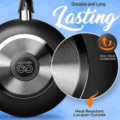 Serenelife Home & Lighting Home Kitchen Cookware 6-Piece Set