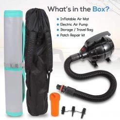 SereneLife Inflatable Air Tumbling Mat 9.8Ft Sports & Outdoors