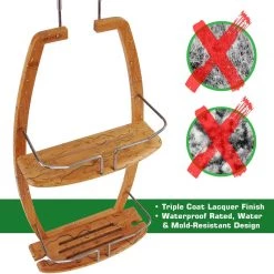 SereneLife Hanging Bamboo Shower Caddy SLSHCD45 Home & Lighting