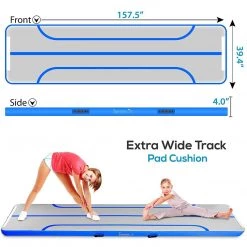 SereneLife Inflatable Air Tumbling Mat 13 Ft SLGM4BL Sports & Outdoors