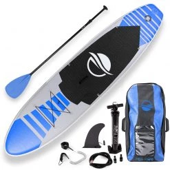 SereneLife Free-Flow SUP Inflatable Paddle Board Sports & Outdoors