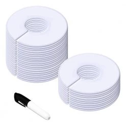 SereneLife 10 Plastic Round Hangers Dividers SLHASPLT34