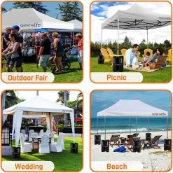 SereneLife Pop Up Canopy Tent Sports & Outdoors